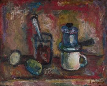 Still Life with a White Jug by 
																			German Yegoshin