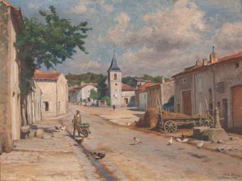 Village de Fontenoy by 
																	Alfred Renaudin