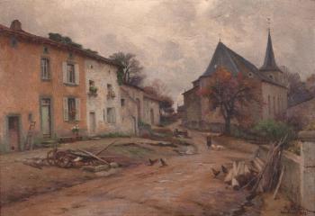 Village d'Odenhoven by 
																	Alfred Renaudin