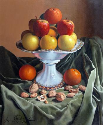 Frutera con frutos y terciopelo by 
																	Juan Orihuel
