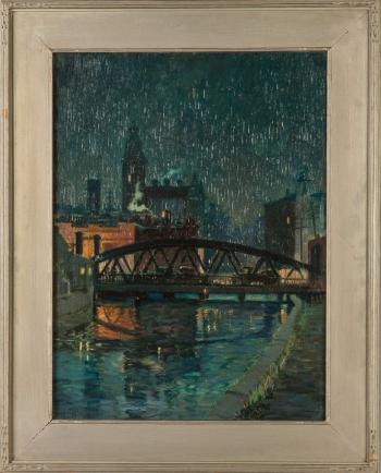 Plymouth Ave. Bridge, Old Erie Canal by 
																			Clifford Ulp