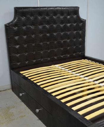 King size beadstead with three drawers by 
																			Philipp Plein