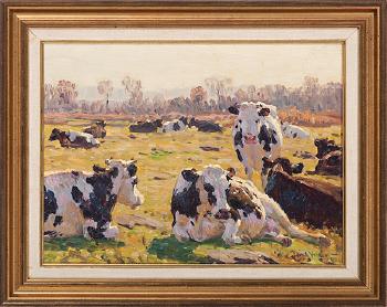 The pasture by 
																			Edward Charles Volkert