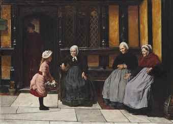 Welcome as flowers in spring by 
																	William Frederick Yeames