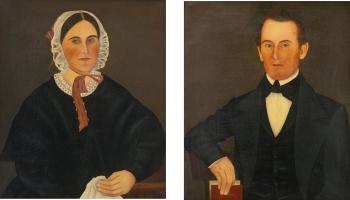 James And Ann Mattingly: A pair of Portraits by 
																	John James Trumbull Arnold