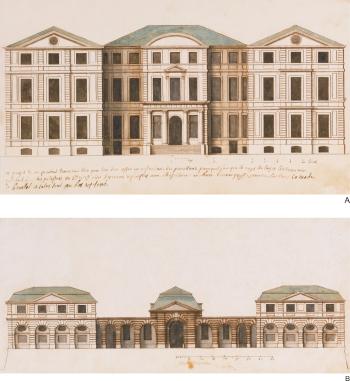 Ten designs for a Château by 
																	Augustin Charles d'Aviler