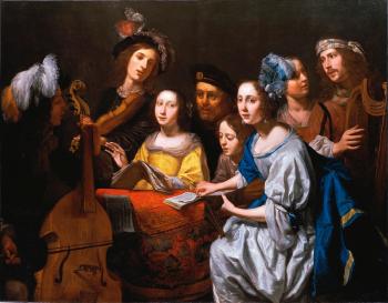 A Musical Party by 
																	Gerard van Kuyl