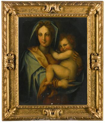 The Madonna and Child by 
																	 Jacopo di Giovanni di Francesco