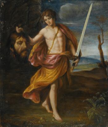David with the head of Goliath by 
																	Alessandro Turchi