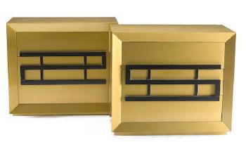 A pair of chests of drawers by 
																	 Karp Furniture