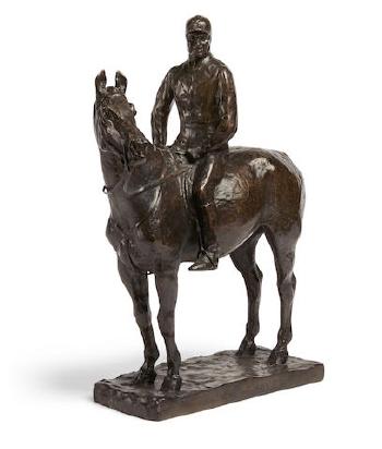Portrait figure on Horse: William G. Hayes on Trillion by 
																	Charles Cary Rumsey