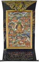 A group of eight thangkas from an Avadanakalpalata set by 
																			 Tibetan School