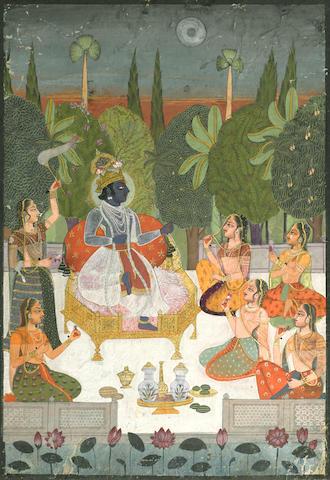 The Adoration of Krishna by The Gopis by 
																			Mira Bagas