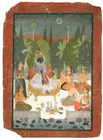 The Adoration of Krishna by The Gopis by 
																			Mira Bagas