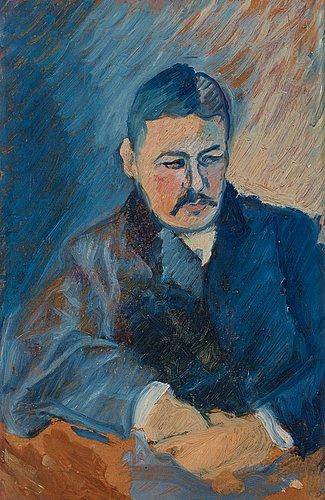 Portrait Of A Man In Blue Suit by 
																			Ivan Agueli