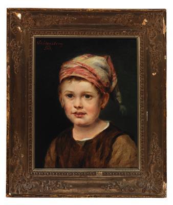 Portrait of a boy by 
																			Ede Lichtenstern