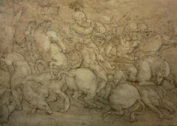 Antique Battle Scene by 
																	Amico Aspertini