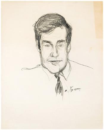 Portrait of Jack Larson by 
																			Don Bacardy