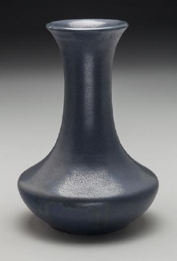 A Frederick Walrath Pottery Blue Glazed Bottleneck Vase by 
																			Frederick Walrath