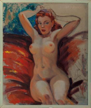 Red-headed Nude by 
																			Merlin Glen Enabnit