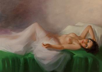 Reclining Nude by 
																			Antonio C Calio
