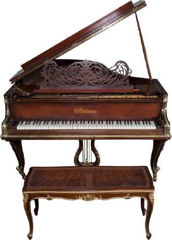A Grand Piano and Bench by 
																			 C Bechstein