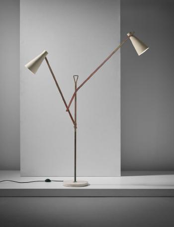 Adjustable standard lamp by 
																	Franco Buzzi