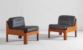 Pair of lounge chairs by 
																	 Isamu Kenmochi