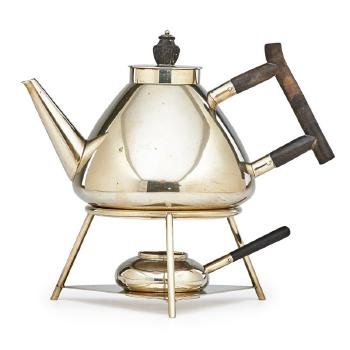 Teapot on Stand with Burner by 
																			 Hukin & Heath