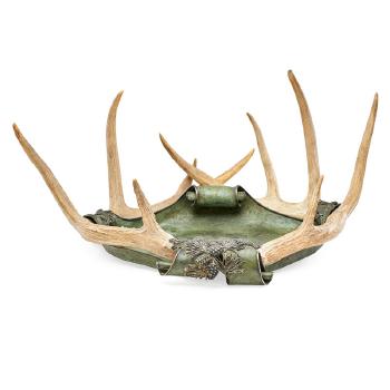 Fine Tray with Antlers and Pine Cones by 
																			 Bailey Banks and Biddle
