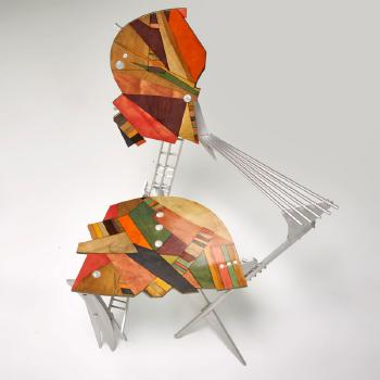 Seven Chairs, One Arm-, Six Side- by 
																			Jay Stanger