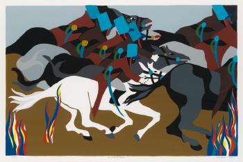 Toussaint at Ennery by 
																	Jacob Lawrence
