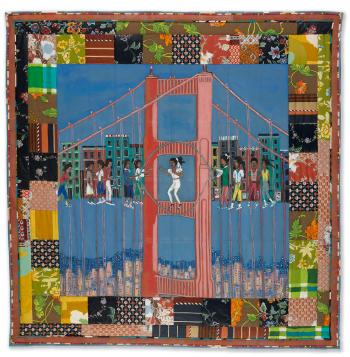 Double Dutch on the Golden Gate Bridge by 
																	Faith Ringgold