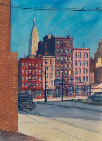 Side Street, New York by 
																	Bernard von Eichman