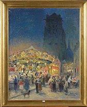 Kermesse à Furnes by 
																	Albert Dandoy