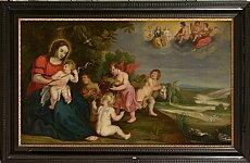 La Vierge à l’enfant entourée d’angelots by 
																	Pieter van Avont