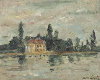 Villa am Fluss by 
																	Hans Fahnle