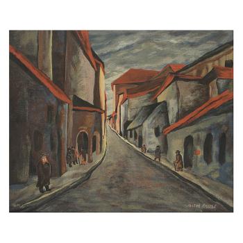 A Street In An Old City by 
																	Joseph Raskob