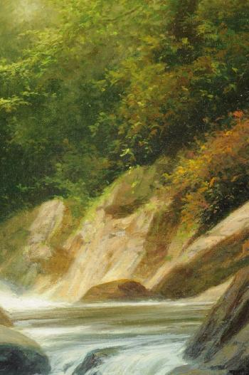 Mountainous stream by 
																			Edward Szmyd