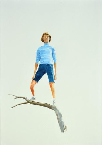 Figure in blue by 
																	Olaf Kuhnemann