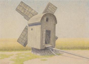 Windmühle by 
																	Gustav Wunderwald