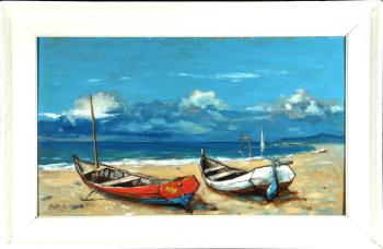 Boote am Sandstrand by 
																	Maximilian Ruess