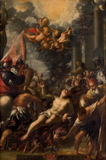 El martirio de San Lorenzo by 
																	Francisco Ignacio Ruiz de la Iglesia