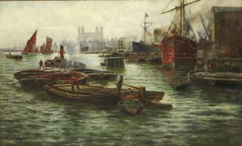 The Pool of London by 
																			Charles John de Lacy