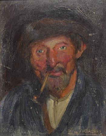 Portrait of a gentleman by 
																			Ramon de Zubiaurre