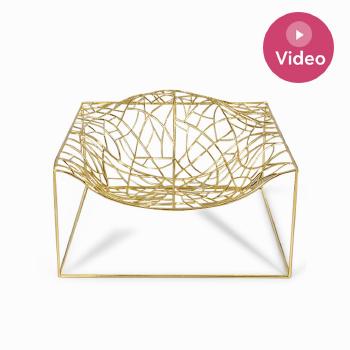 'Ad-hoc' Gold Chair by 
																			Jean-Marie Massaud