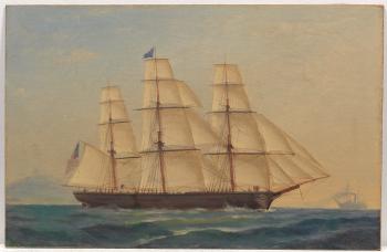 The ship Charlotte A. Morrison by 
																			Richard Faxon