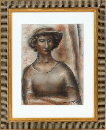 Portrait of a Woman by 
																			Edgar Louis Yaeger