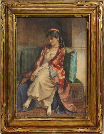 Young gypsy by 
																			Henri-Guillaume Schlesinger