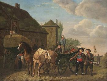 Return of the haymakers by 
																	Martinus Antonius Kuytenbrouwer